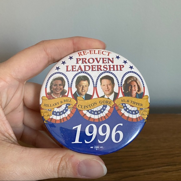 Bill Clinton 96 Re Election Campaign Pin - Picture 5 of 5